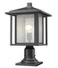 Z-lite 554PHB-533PM Aspen Light 18" Tall Outdoor Pier Mount Black. Fixed Price $277.10.