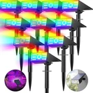 Katipeal Solar Color Changing Rgb Spot Lights Outdoor, 10 PACK/7 Lighting Mod.... Fixed Price $109.20.