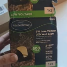 Harbor Breeze 9W Low Voltage Led Well Light 500 Lm Warm White Textured Bronze. Fixed Price $20.00.