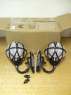 Lot 2 Ptoug Outdoor Victorian Wall Lights Anti-rust Waterproof Black. Fixed Price $169.99.