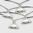 Threshold Round Hood Led Outdoor Solar String Lights 20 Ct *distressed Pkg. Fixed Price $19.99.