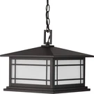 Progress Lighting Oakcliff Collection 1-LIGHT Etched Seeded Glass Craftsman. Fixed Price $64.99.
