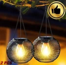 2PCS Solar Hanging Lanterns Waterproof Led Tree Lights For Garden & Patio. Fixed Price $11.19.