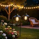 Yakii 2 Pack Solar Lantern Hanging Waterproof Outdoor Vintage Metal Lam.... Fixed Price $45.72.