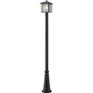 Z-lite 554PHB-519P-BK Aspen Light 110 Inch Black Outdoor Post Mounted Fixture. Fixed Price $623.90.