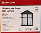 *brand New* Nuvo Lighting Modern Black Cage Wall Lantern. Fixed Price $10.99.