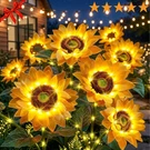 Solar Flowers Outdoor Waterproof: 3 Pack 9 Silk Sunflower Lights With 800M. Fixed Price $37.99.