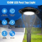 Kukuppo Led Post Top 150W Dusk Dawn Outdoor Yard Circular Lighting. Fixed Price $139.44.