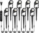 Low Voltage Landscape Lighting, 6 Pack Outdoor Spot Lights With Transformers, 12. Fixed Price $62.99.