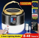 Solar Camping Led Lamp Usb Rechargeable Tent Remote Light Outdoor Hiking Lantern. Fixed Price $14.88.