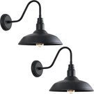Goalplus 14 Inch Outdoor Gooseneck Light Fixture For Porch, 2 Pack Large Exterio. Fixed Price $187.95.