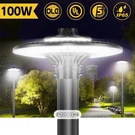 Kukuppo 100W Led Post Top Light Dusk Dawn Outdoor Circular Area Pole. Fixed Price $132.24.