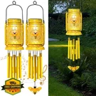 Vcdsoy Solar Bee Wind Chimes, 2 Pack Mason Jar Light For Garden. Fixed Price $58.98.