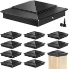 Toscoco 4X4 Aluminum Pyramid Post Caps For Actual 3.5", Black. Fixed Price $60.99.