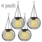 4 Pack Ubright Solar Lanterns Lights Outdoor Waterproof Metal Hanging. Fixed Price $20.49.