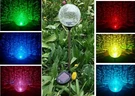 Solar Clear Crackle Glass Ball, Multi-color Changing Led Light Garden. Fixed Price $7.99.