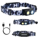 New Best Led Rechargeable Headlamp, 1000LM Motion Sensor Headlight Spotlight. Fixed Price $38.07.