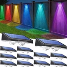 Tecknet Solar Fence Lights Outdoor 12 Pack, Warm White & Colors Rgb, IP66.... Fixed Price $59.97.