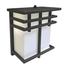 Led Mission Style Outdoor Fixture, 12W(75W=) Cct 30K/40K/50K, Black Finish. Fixed Price $87.43.