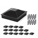 16 Set 4"X Aluminum Pyramid Fence Post Caps Black Matte Fit 4X4 Wood De. Fixed Price $85.04.