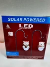 Enchanted Forest Solar Led Glass Christmas Polar Bear Hat Hang Path Latern Light. Fixed Price $39.99.