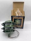 3 New Vtg Pagoda Metal Garden Landscape Path Lights Tier Green 120V-UNTESTED. Fixed Price $74.99.