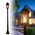 Outdoor Lamp Post Driveway Light Poles Backyard Waterproof Black Pillar .... Fixed Price $220.18.