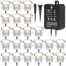 Hiboitec Low Voltage Deck Lights Kit With Transformer Dimmable Timer And Phot.... Fixed Price $97.14.