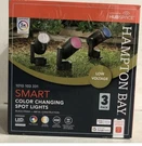 Hampton Bay Smart 450 Lumens Low Voltage Black Outdoor Spotlight 3 Pack (. Fixed Price $80.00.