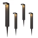 Edishine Low Voltage Black Plug-in Led Waterproof Path Light Kit 4-PACK HGSL09A. Fixed Price $85.49.