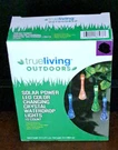 True Living Outdoors Led Solar Lights Color Changing Crytal Waterdrop 10CT. Fixed Price $7.99.