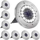 Nfesolar Lights Outdoor With 16 Leds, Bright Ground 8PACK, White. Fixed Price $38.76.