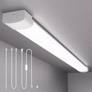 Fixture, 4FT Linkable 5000K Plug-in Ceiling Lights For Shop Garage. Fixed Price $60.79.
