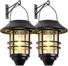 Solar Lantern Outdoor Lights, Hanging Waterproof With Wall Mount. Fixed Price $49.99.