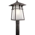 Kichler 49724 Weathered Zinc Beckett 12"W Single Light Outdoor Post. Fixed Price $489.99.