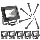 Pack Warm White 10W Led Flood Light Outdoor Waterproof IP65, Wall Security .... Fixed Price $60.60.
