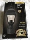 Nib Hampton Bay Outdoor Post Light Black With Beveled Glass & 3" Pier Base. Fixed Price $35.00.