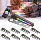 Guecar 8-PACK Smart Hardscape Lighting, Rgbw Retaining Wall Lights, 3W 7 Inch. Fixed Price $189.90.