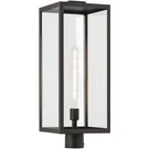 Kichler Branner Light Outdoor Post Lantern, Textured Black/clear - 59115BKT. Fixed Price $359.99.