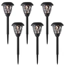 Mainstays Solar Powered Black Lattice Led Landscape Pathway Light With Glass Len. Fixed Price $40.85.