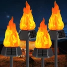 Toodour Solar Outdoor Torch Lights With Flickering Flame, Pathway Decor.... Fixed Price $71.54.