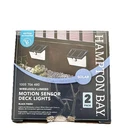 (2-PK) Hampton Bay Motion Sensing Led Outdoor Solar Deck Light NXT-1781 New. Fixed Price $39.00.