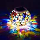 Color Changing Solar Powered Glass Mosaic Ball Led Garden Lights, Rechargeabl.... Fixed Price $37.15.