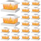 Aponuo Solar Post Cap Lights With Flickering Flame Warm White, 18-PACK For .... Fixed Price $106.19.