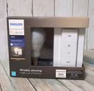 Philips Hue Wireless Dimming Kit Led A19 Smart Bulb Remote Control Wall Mount. Fixed Price $28.00.