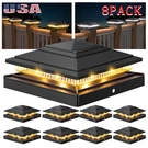 Solar Post Cap Lights 8 Pack Waterproof Fence For Garden Patio. Fixed Price $40.85.