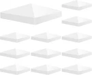 12-PACK 4" X Pyramid White Pvc Vinyl Post Top Caps (only For With. Fixed Price $28.75.