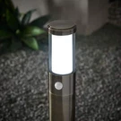 Commercial Electric 150 Lumen Gun Metal Motion Sensing Led Bollard Light. Fixed Price $54.99.