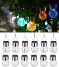 12 Pack Solar Lights 7 Color Changing Cracked Glass Ball Waterproof. Fixed Price $42.99.