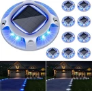 8 Pack Color Changing Led Solar Deck Dock Driveway Sidewalk Lights Outdoor Yard. Fixed Price $53.95.